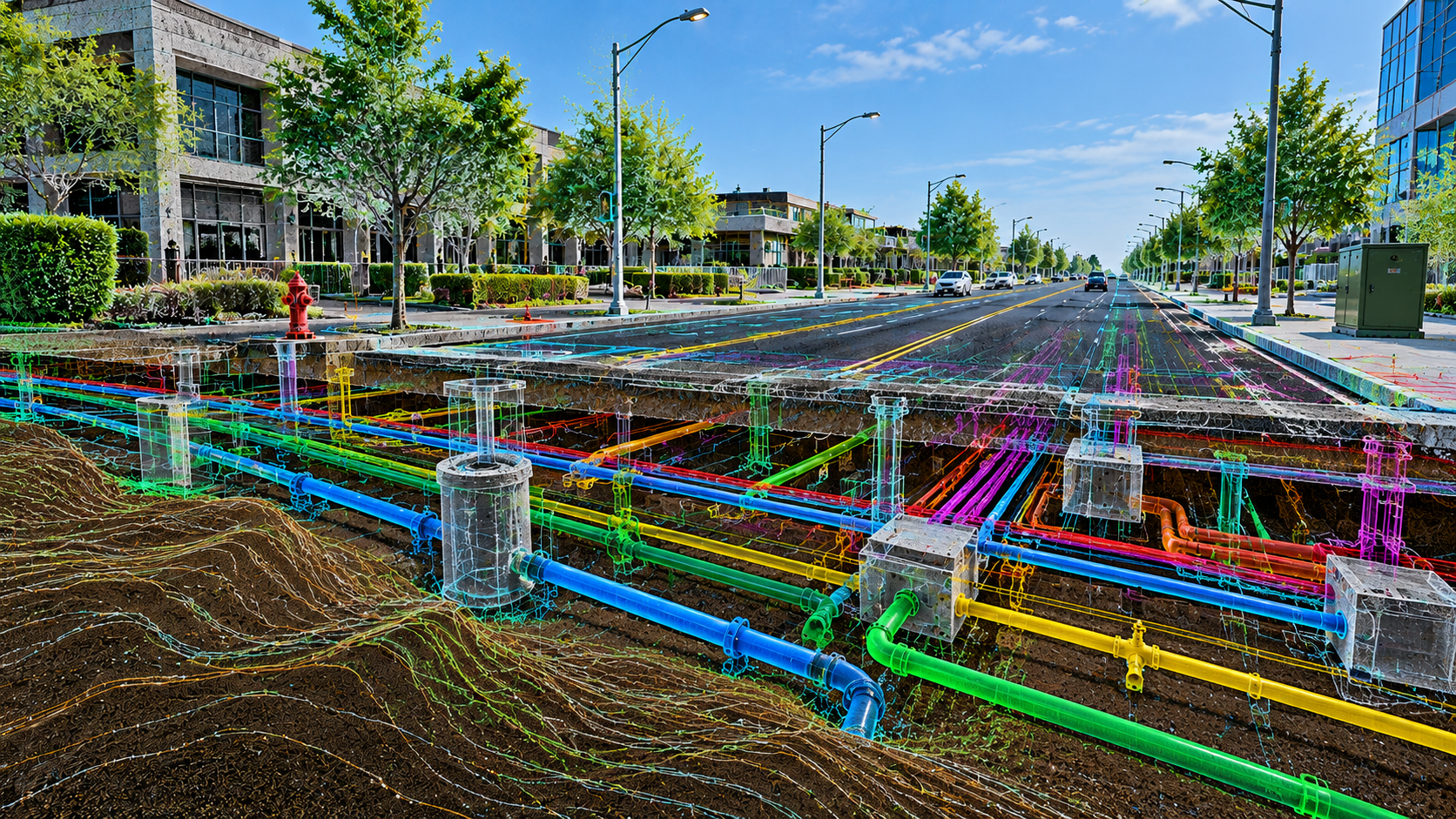 Underground Utility CAD service hero image